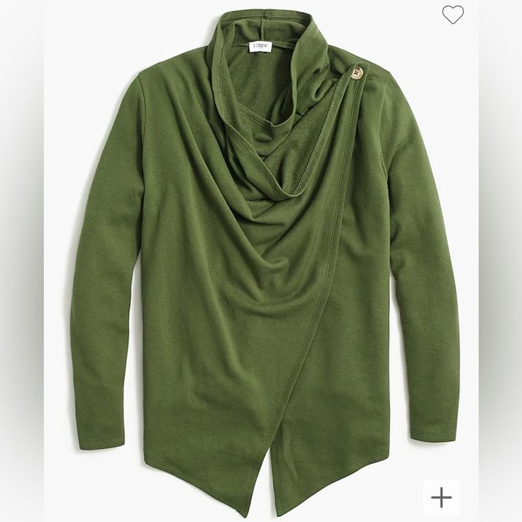 100% Cotton, Cozy And Loose Fit, Cowl Neck, Single Button Closure On Left Shoulder; Small Snag On Right Shoulder J Crew Style, Tie Neck Tops, Sweatshirt For Women, Printed Wrap Dresses, Wrap Cardigan, J Crew Factory, Drawstring Pants, Cami Tops, Clothing And Accessories