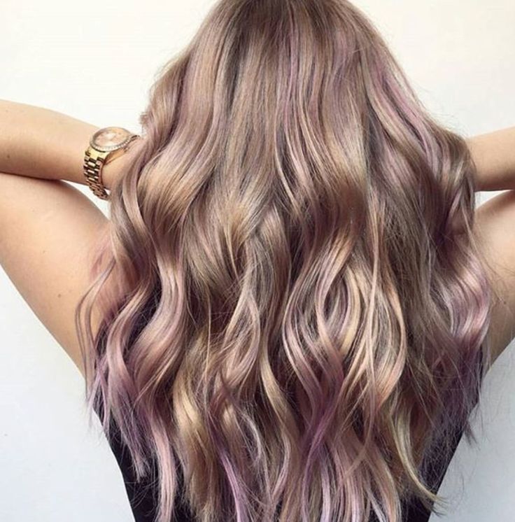 Hair Color Purple Highlights, Purple Highlights Blonde Hair, Purple Blonde Hair, Lavender Highlights, Purple Hair Highlights, Pink Ideas, Best Hair Color, White Blonde Hair, Blond Balayage