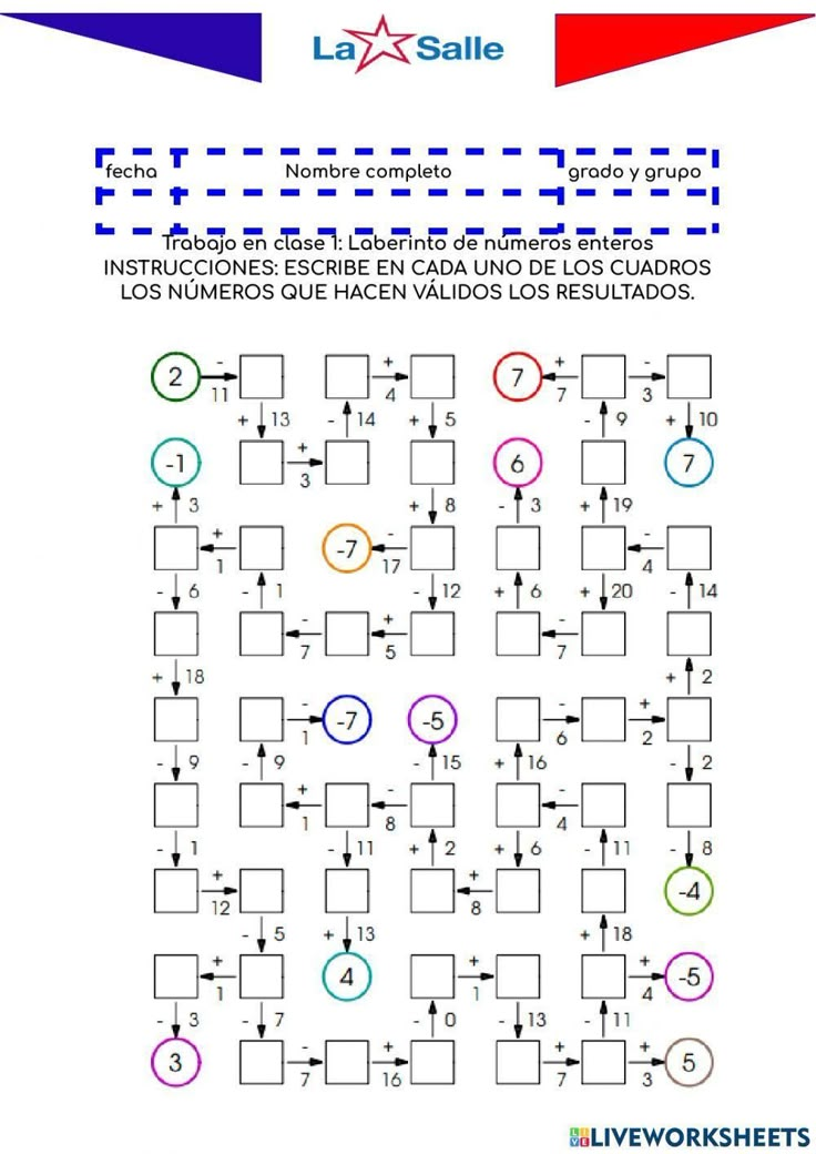 the spanish version of la salie is shown in this image with numbers and symbols