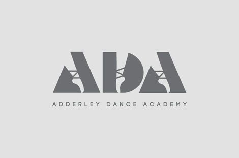 the logo for adel dance academy