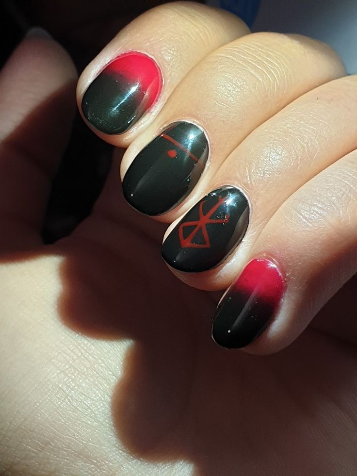 Berserk Nails, Brand Of Sacrifice, Tattoos, Nails