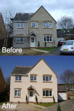 before and after pictures of a house