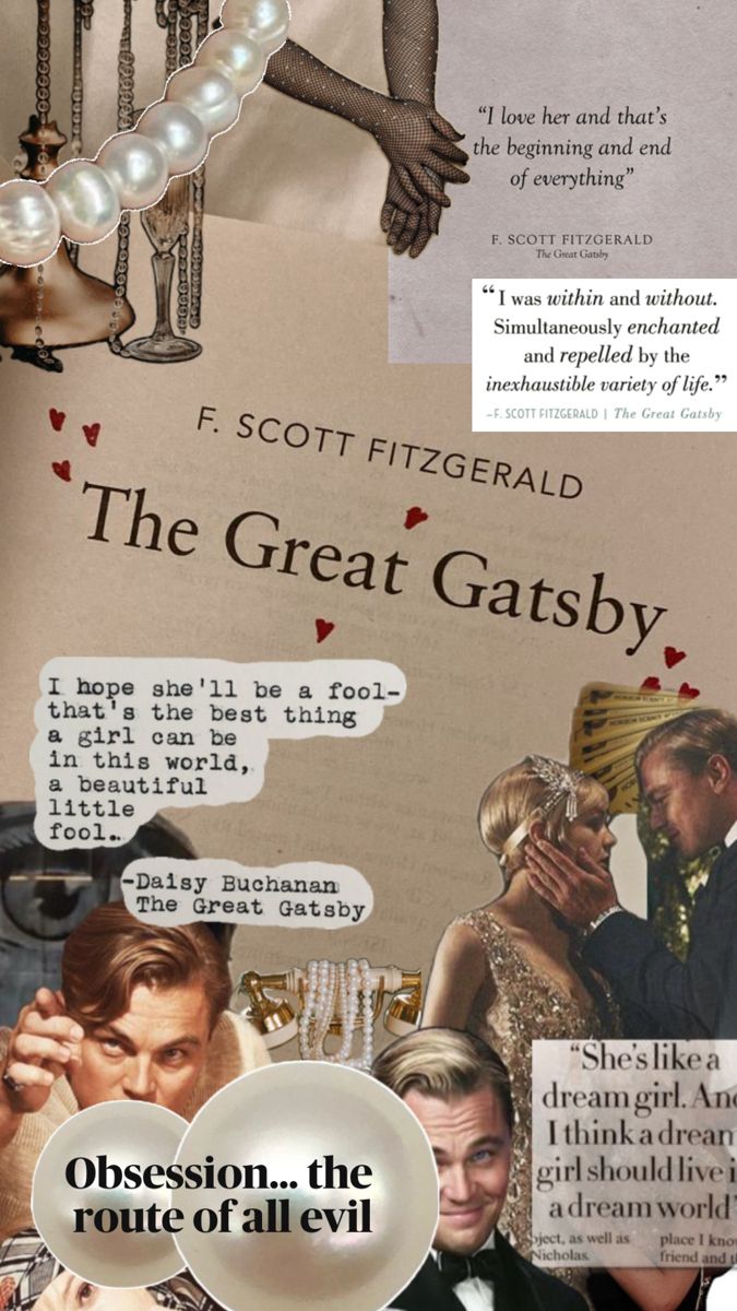 an advertisement for the great gatsby movie, with images of men and women