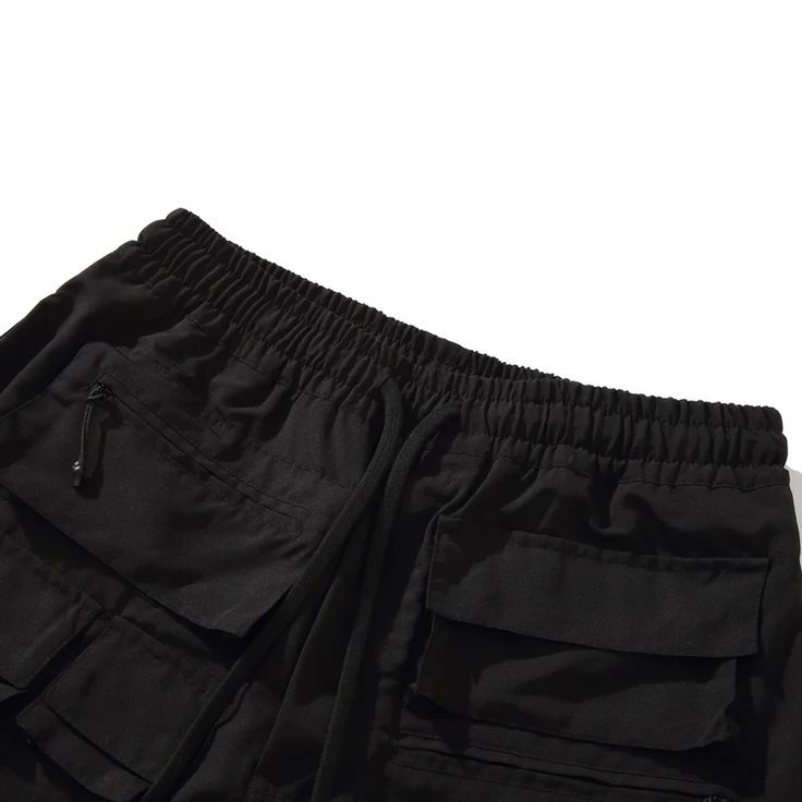 Shadow Cargo Shorts - h0neybear Black Casual Cargo Pants With Built-in Shorts, Outdoor Black Cargo Pants With Built-in Shorts, Utility Shorts With Multiple Pockets, Functional Black Cargo Pants With Pockets, Short Cargo Pants With Multiple Pockets For Outdoor Activities, Short Cargo Pants For Outdoor, Techwear Short Cargo Pants For Outdoor Activities, Black Utility Bottoms With Multiple Pockets, Functional Black Cargo Pants With Side Pockets