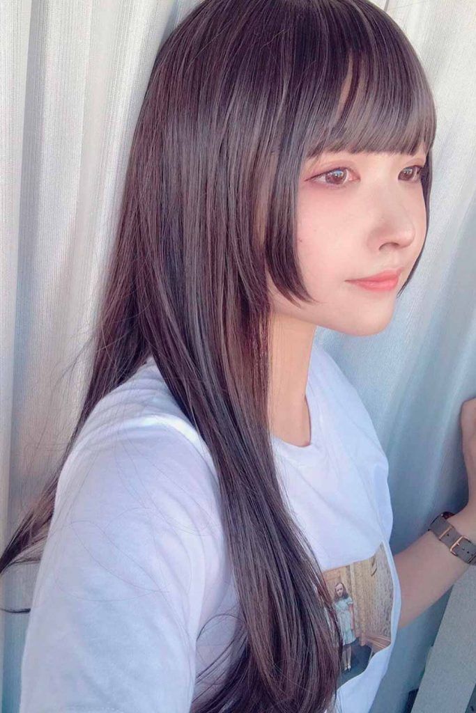 The Hime Cut: Japanese Trend Gone Worldwide ★ Japan Hairstyle, Japanese Haircut, Hime Cut, Anime Haircut, Beyonce Hair, Hair To One Side, How To Cut Bangs, Side Hairstyles, Japanese Hairstyle