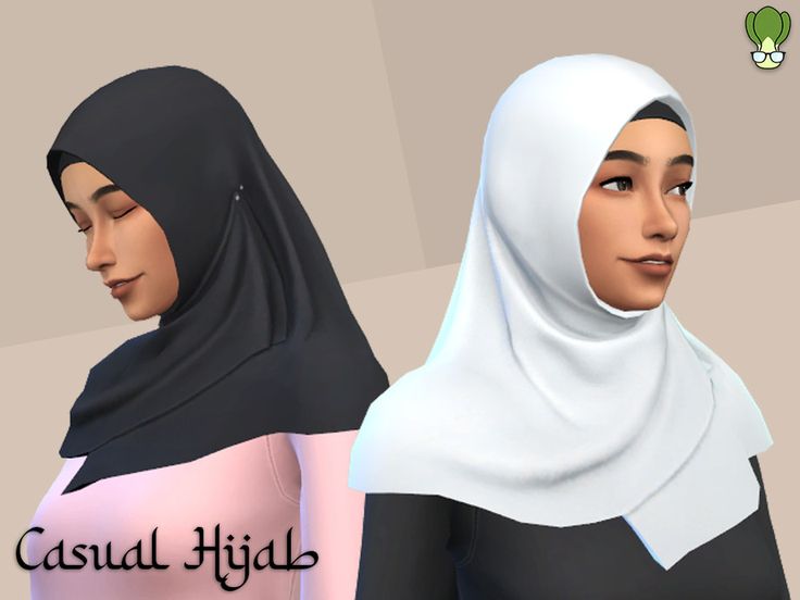 two women wearing headscarves with the words casual hijab written below them