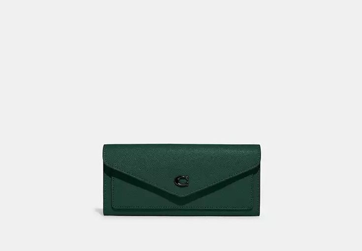 COACH®️ Outlet Official Site Formal Envelope Wallet With Card Slots, Coach Trifold Wallet With Coin Pocket For Formal Use, Coach Trifold Wallet For Formal Occasions, Coach Trifold Formal Wallet, Coach Wallets With Card Slots For Travel, Classic Coach Travel Wallet, Classic Green Trifold Wallet, Coach Trifold Wallet With Rfid Blocking For Formal Use, Classic Green Wallet With Coin Pocket