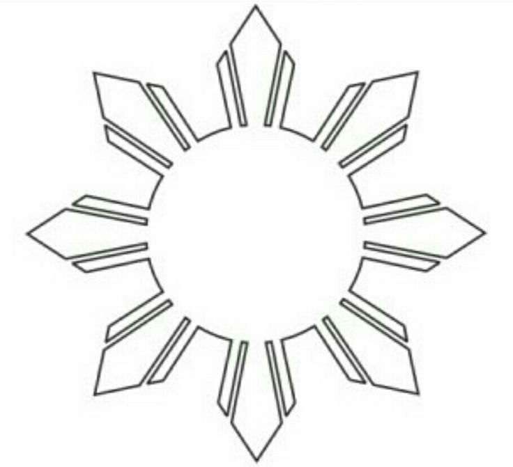 the outline of a sunflower in black and white, with arrows pointing up to it's center