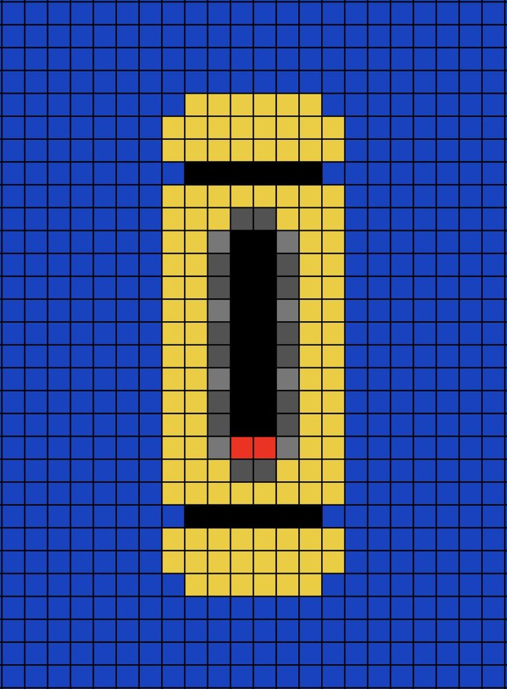 A pixel art template of the yellow scream (or laughter) collector capsule from Monsters Inc. Small Disney Pixel Art, Monsters Inc Pixel Art, Monsters Inc Perler Beads, Pixar Pixel Art, Disney Pixel Art, Pixel Art Disney, 3d Pixel Art, Buu Monster Inc, Easy Perler Beads Ideas