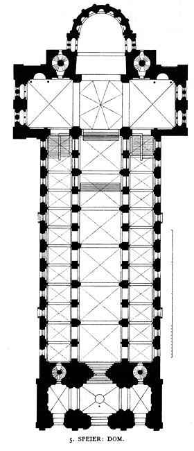 an architectural drawing of a tower that is in the shape of a cross, with four floors