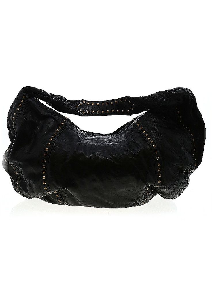 Kooba Leather Hobo Size: One Size Bags - used. 100% Leather, Solid | Kooba Leather Hobo Bag: Black Solid Bags Soft Leather Handbags, Vegan Purses, Leather Hobo Handbags, Designer Leather Handbags, Large Crossbody Bags, Crossbody Bags For Travel, Black Leather Crossbody Bag, Large Shoulder Bags, Crossbody Messenger Bag