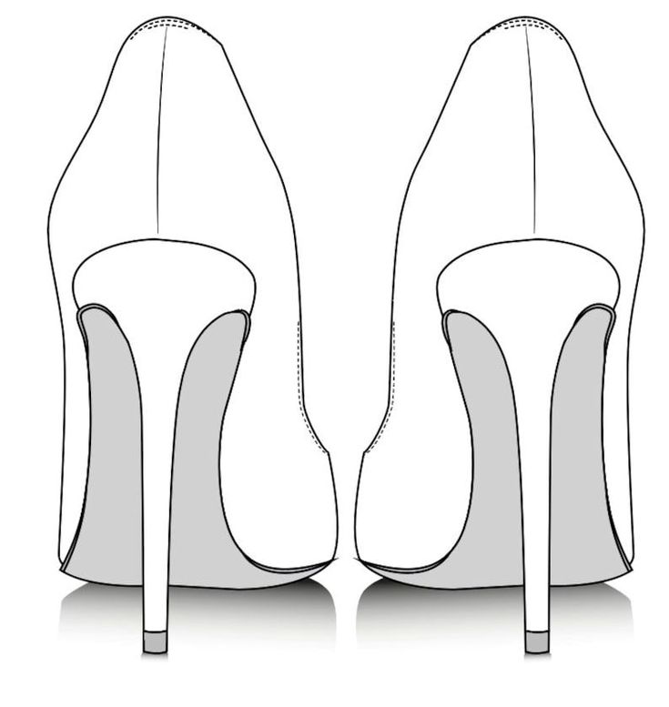 a pair of high heeled shoes with the bottom part cut out to look like they are