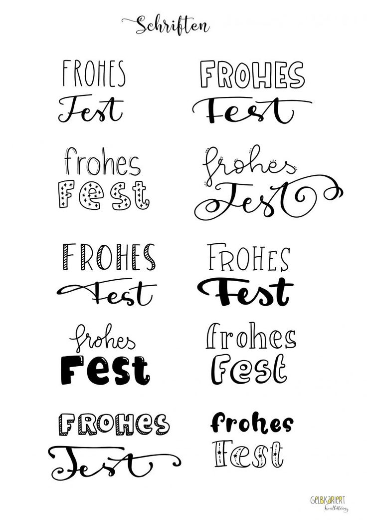 the different types of lettering that can be used to create handwritten font and calligraphy