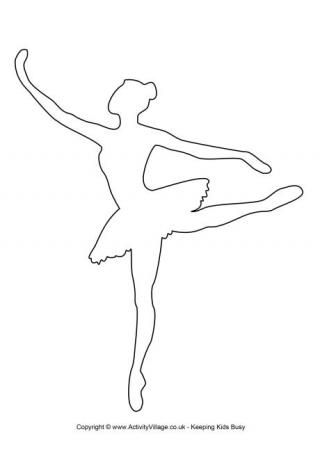 a black and white drawing of a ballerina