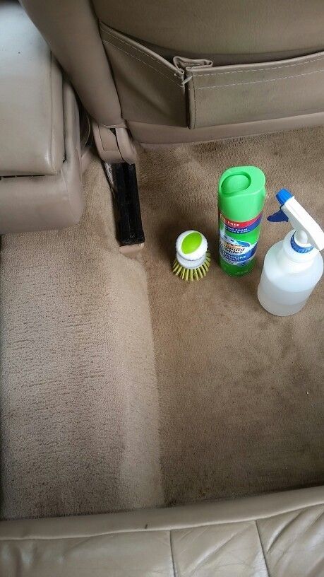 the interior of a car is clean and ready to be used as a cleaning solution