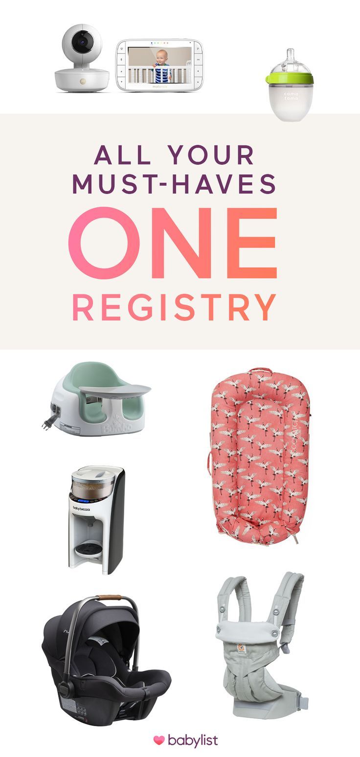 an advertisement for the babylistt's all your must haves one registry