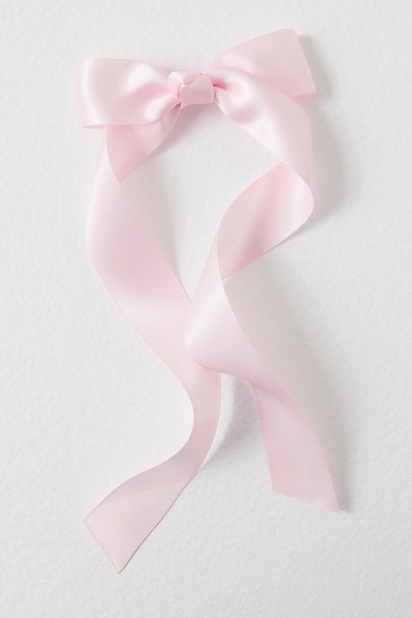 Put the finishing touch on your tresses with this feminine accessory that features a dainty satin bow with an easy clip closure for all-day wear. | Petite Bow by Free People in Pink Preppy Accessories, Pink Hair Accessories, Pink Hair Bows, Pink Ballerina, Pink Prom, Bow Jewelry, Girly Accessories, Satin Bow, Bow Clips