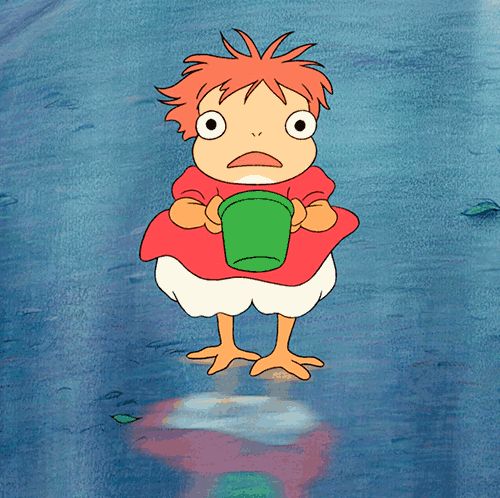 an image of a cartoon character holding a cup in front of his face and looking at the camera