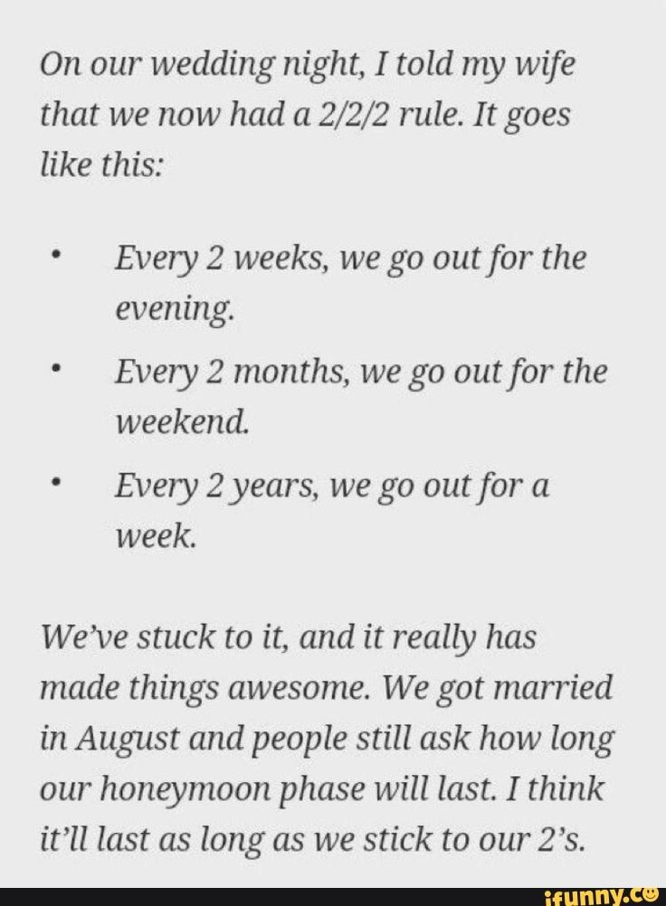 a poem written in black and white with the words'every 2 weeks, we go out for the weekend '