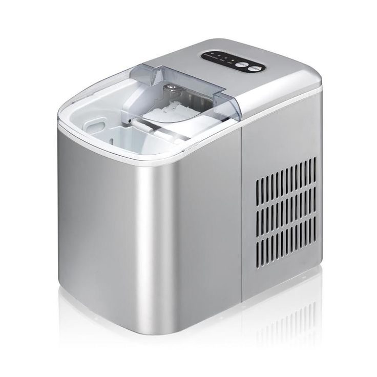 an image of a silver portable ice cream dispenser