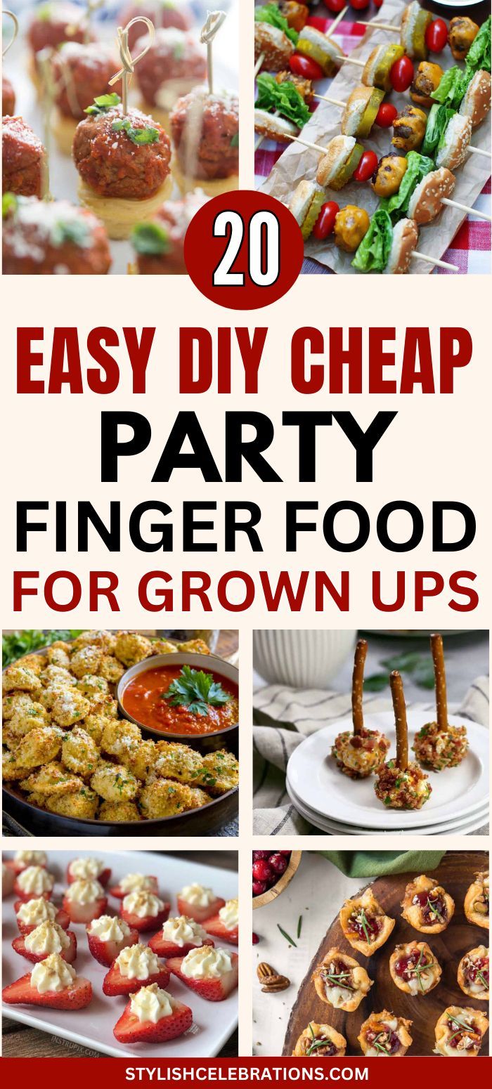 Cheap Party Finger Food for Adults New Years Eve Baby Shower, Appetizer Ideas For A Party, Finger Foods Easy Party, Party Food For Adults, Party Finger Food, Cold Snacks, Make Ahead Appetizers, Keto Vegan, Cheap Party