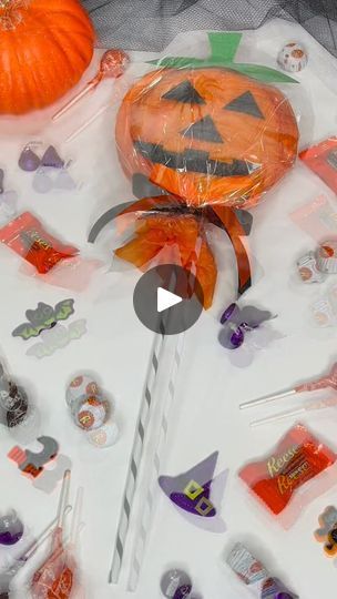 a table topped with lots of candy and decorations