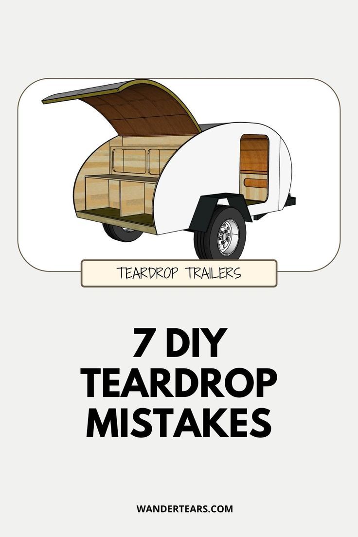 an advertisement for teardrop trailers with the words teardrop trailers