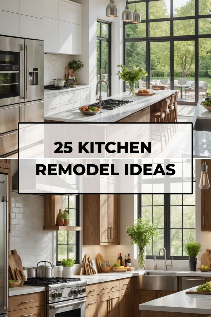 25 kitchen remodel ideas featuring modern and rustic designs with large windows and natural light. Budget Friendly Kitchen Remodel, Diy Kitchen Hacks, Kitchen Queen, Modern Kitchen Remodel, Kitchen Storage Hacks, Decor Hacks, Kitchen Remodel Inspiration, Kitchen Remodel Design, Kitchen Remodel Ideas