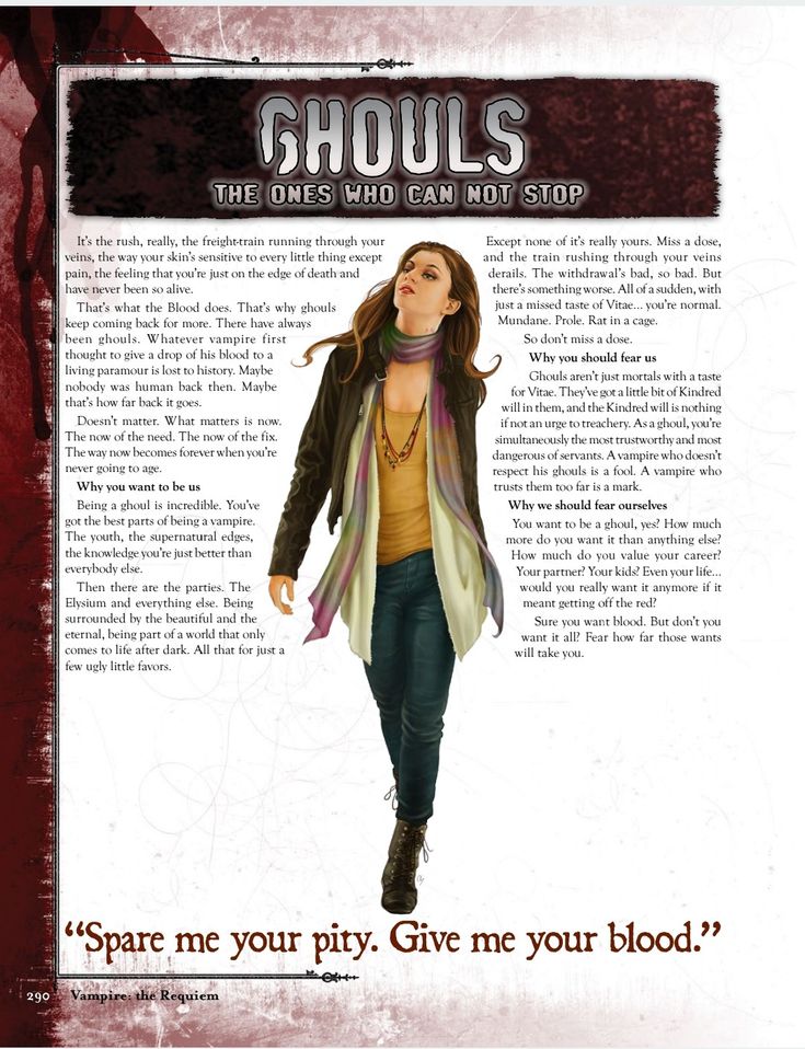 an advertisement for ghouls, the ones who can not stop featuring a woman with her eyes closed