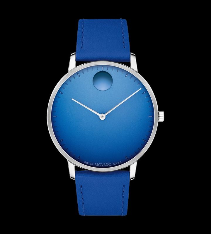 Movado Face | Movado Modern Blue Watch With Metal Dial, Modern Blue Watch Accessories With Metal Dial, Modern Blue Watches With Analog Display, Modern Blue Watch With Subdials, Modern Blue Watch Accessories For Formal Occasions, Modern Blue Formal Watch Accessories, Modern Blue Analog Watch Accessories, Modern Blue Watch Accessories, Modern Round Watch Accessories With Analog Display