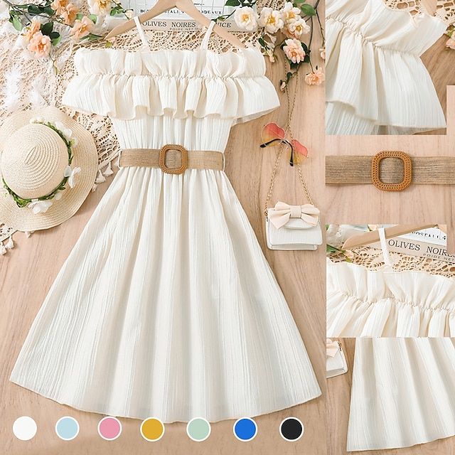 Dresses For Fall Dance, Cute Cowgirl Dresses, Birthday Outfit 12 Year, Short Frocks For Kids, Dresses For 11 Year Girl, Dresses For Kids 11-12 Casual, Libra Clothes, Trending Outfits 2024, White Aesthetic Dress