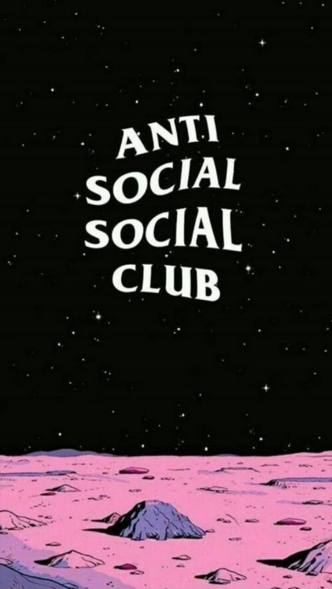 an image with the words anti social social club on it