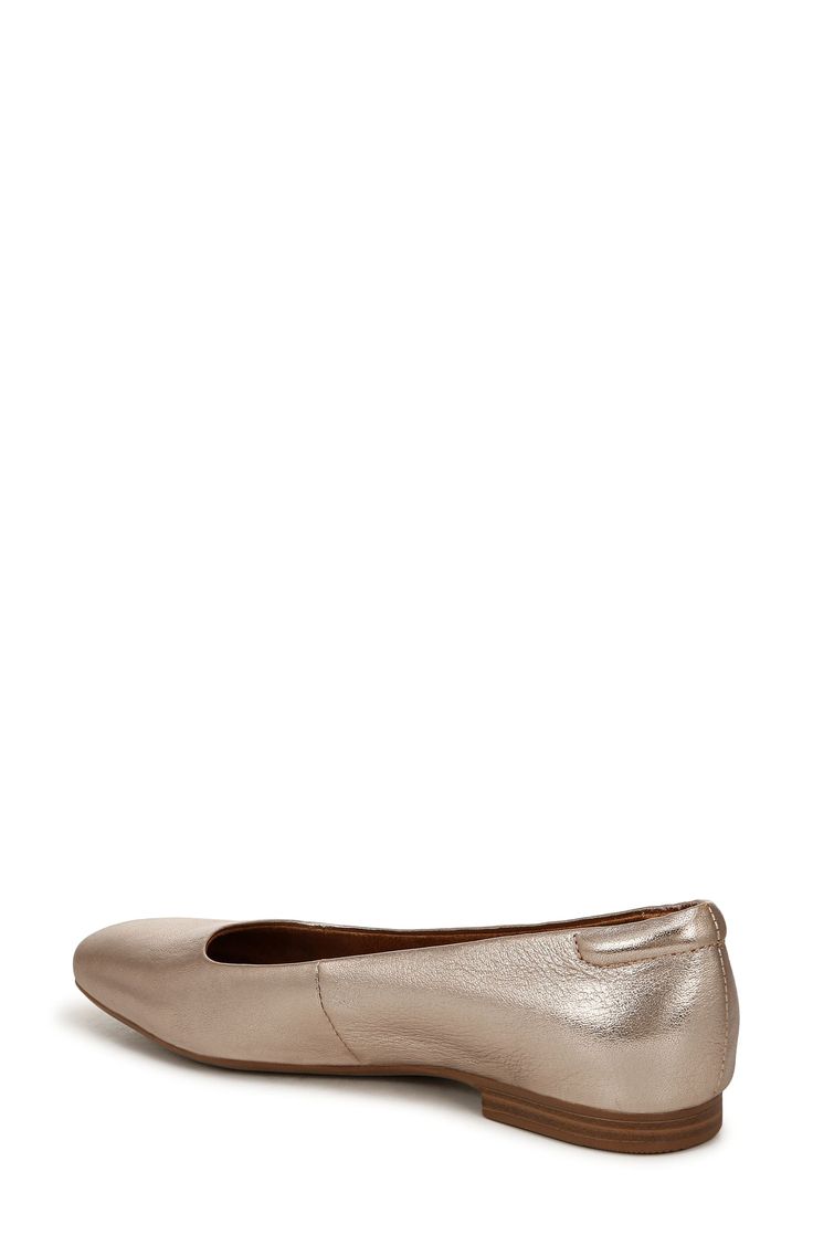 A classic ballet flat is shaped by a squared-off toe for a versatile look of contemporary elegance. Synthetic upper/textile lining/synthetic sole Imported Formal Ballet Flats With Cushioned Footbed, Elegant Pointed Toe Flats With Textured Sole For Spring, Sleek Slip-on Ballet Flats For Spring, Formal Fall Ballet Flats With Square Toe, Formal Square Toe Ballet Flats For Fall, Modern Square Toe Ballet Flats For Spring, Classic Synthetic Almond Toe Ballet Flats, Sleek Spring Ballet Flats With Almond Toe, Formal Fitted Synthetic Flats