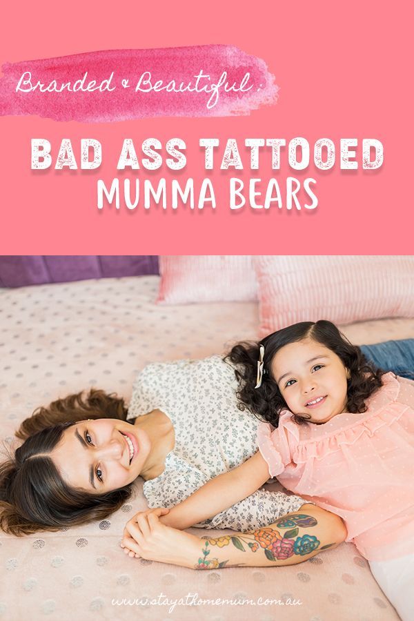 “We’ve all noticed tattoos becoming more prevalent. In recent decades they have gone from taboo body ink to accepted person decoration. Despite this, there remains some misconceptions and negative stereotypes around about women with tattoos, and particularly mums with tattoos. We thought we’d put that negativity to bed straight away by showing you just how beautiful these tattooed mumma bears are.” Women With Tattoos, Stay At Home Mum, Parenting Styles, About Women, Personal Blog, How Beautiful, Bears, Parenting, Tattoos