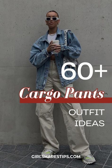 Trendy Cargo Pants Outfit, Wide Leg Cargo Pants Outfit, Khaki Cargo Pants Outfit, Grey Cargo Pants Outfit, Formal Work Attire, What To Wear With Cargo Pants, Cargo Pants Outfit Ideas, Stylish Cargo Pants, Business Chic Outfits