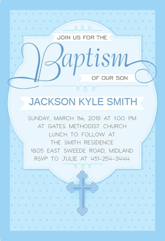 Baptismal Invitation, Christening Invitation Template, Baby Dedication Invitation, Dedication Invitations, Christening Invitations Boy, Invitation Card Maker, Baby Boy Invitations, Free Printable Invitations Templates