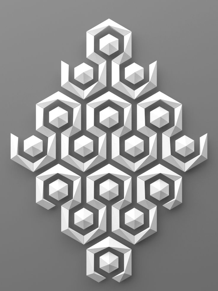 an abstract design consisting of hexagonal shapes