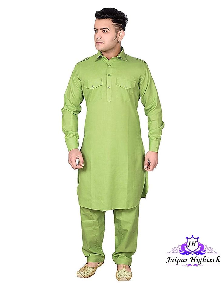 We bring to you this elegant design wedding party wear pathani suit matching outfit for men. This is Indian handmade cotton fabric men's wear kurta with salwar. This plus size designer salwar kameez set has stylish straight collar neckline and graceful sleeve. This beautiful punjabi dress is made of cotton fabric so it will be comfortable and stylish. Increase your wardrobe collection as you wear this versatile kurta set from the house of Jaipur Hightech.  Give yourself a best ethnic look by wea Pathani Kurta Pajama, Kurta Pajama For Men, Pajama For Men, Designer Salwar Kameez, Kurta Cotton, Punjabi Dress, Indian Kurta, Indian Wedding Wear, Ethnic Looks