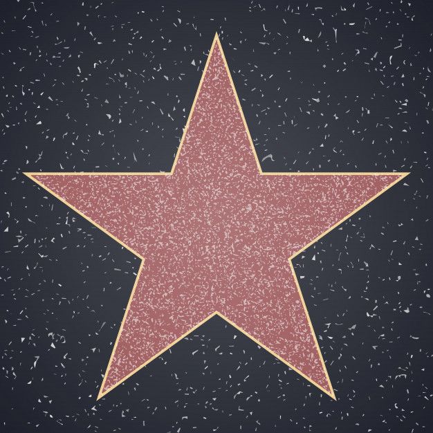 a star on the hollywood walk of fame with grungy textures and scratches