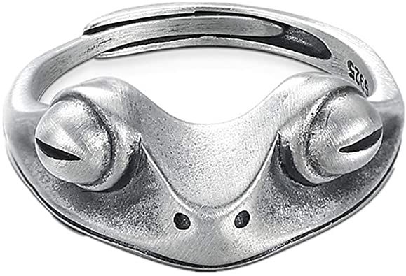 Amazon.com: Real 925 Sterling Silver Frog Open Rings for Women Vintage Cute Animal Finger Ring Silver Fashion Party Jewelry Gifts: Clothing Couples Vintage, Frog Ring, Frog Necklace, Hippie Rings, Open Rings, Nature Ring, Animal Rings, Local Jewelry, Aging Process