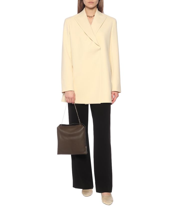 Malone stretch-cady jacket in daffodil yellow Chic Evening Outerwear With Pressed Crease, Elegant Fitted Yellow Pantsuit, Chic Structured Outerwear With Pressed Crease, Chic Fall Pantsuit With Structured Boning, Chic Pantsuit With Structured Boning For Fall, Elegant Cream Pantsuit For Work, Elegant Yellow Pantsuit For Formal Occasions, Yellow Notch Lapel Suits For Work, Yellow Notch Lapel Suit For Work