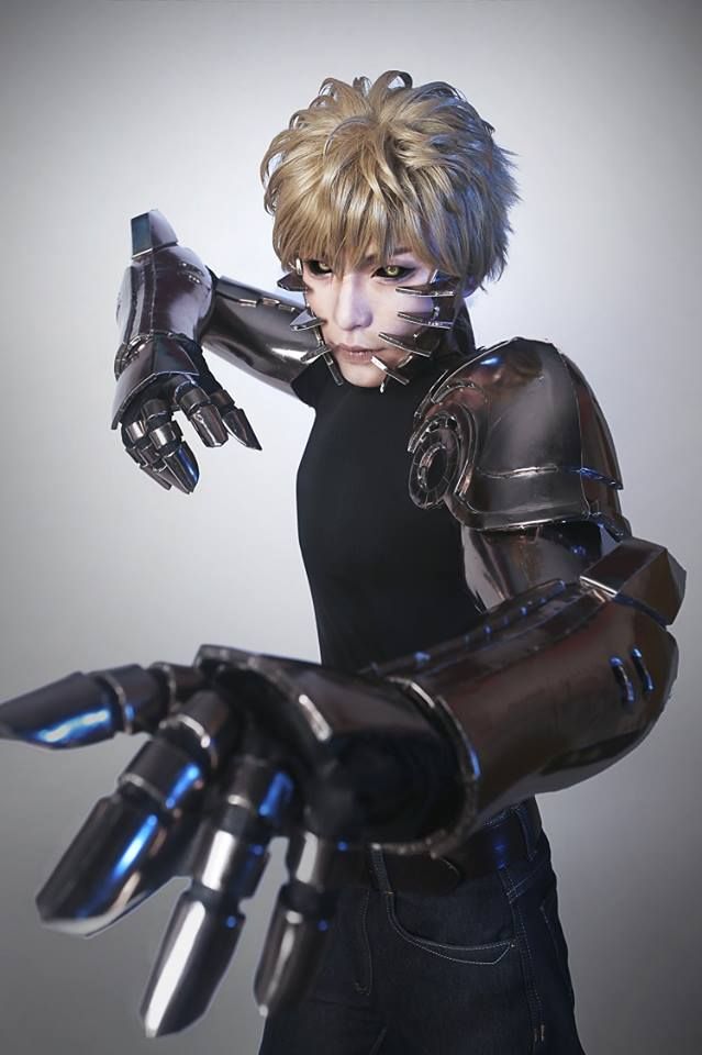 [One Punch Man] Genos - Demon Cyborg Cosplay Genos Cosplay, One Punch Man Genos, Cyberpunk Cosplay, Anime One Punch Man, Comic Con Costumes, Top Cosplay, Video Game Cosplay, Cosplay Tutorial, Male Cosplay