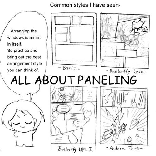 a comic strip with an image of someone's face and the words all about paneling