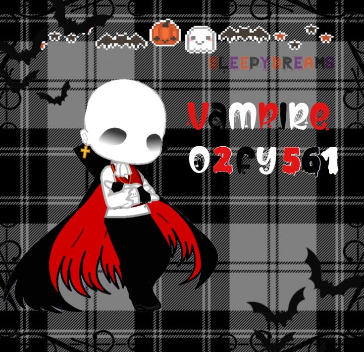 an image of a skeleton with a red cape on it's head and the words vampire