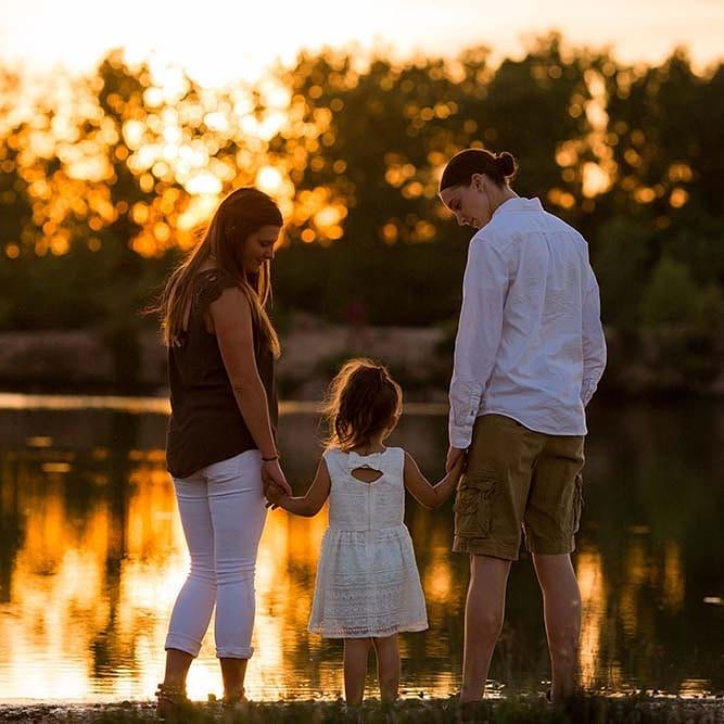 Wishing you a weekend filled with making memories!  Photo by @margosalmonsphotography Lesbian Family Photos With Baby, Two Moms Family Lgbt, Lesbian Family Photos, Lesbian Engagement Pictures, Two Moms, Family Photos With Baby, Fall Family Portraits, Fall Engagement Pictures, Summer Family Photos