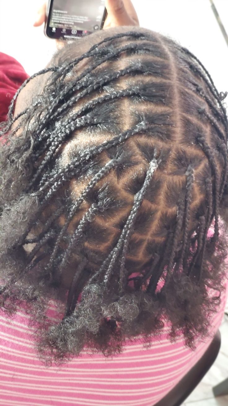 Prepared for your soft loc install by scalp mapping and pre braiding Parting Mapping, Pre Parting For Soft Locs, Preparing For Braids, Medium Parts For Soft Locs, Soft Loc Parting Guide, Soft Locs Install, How To Install Soft Locs, Parting For Soft Locs, Soft Loc Parts