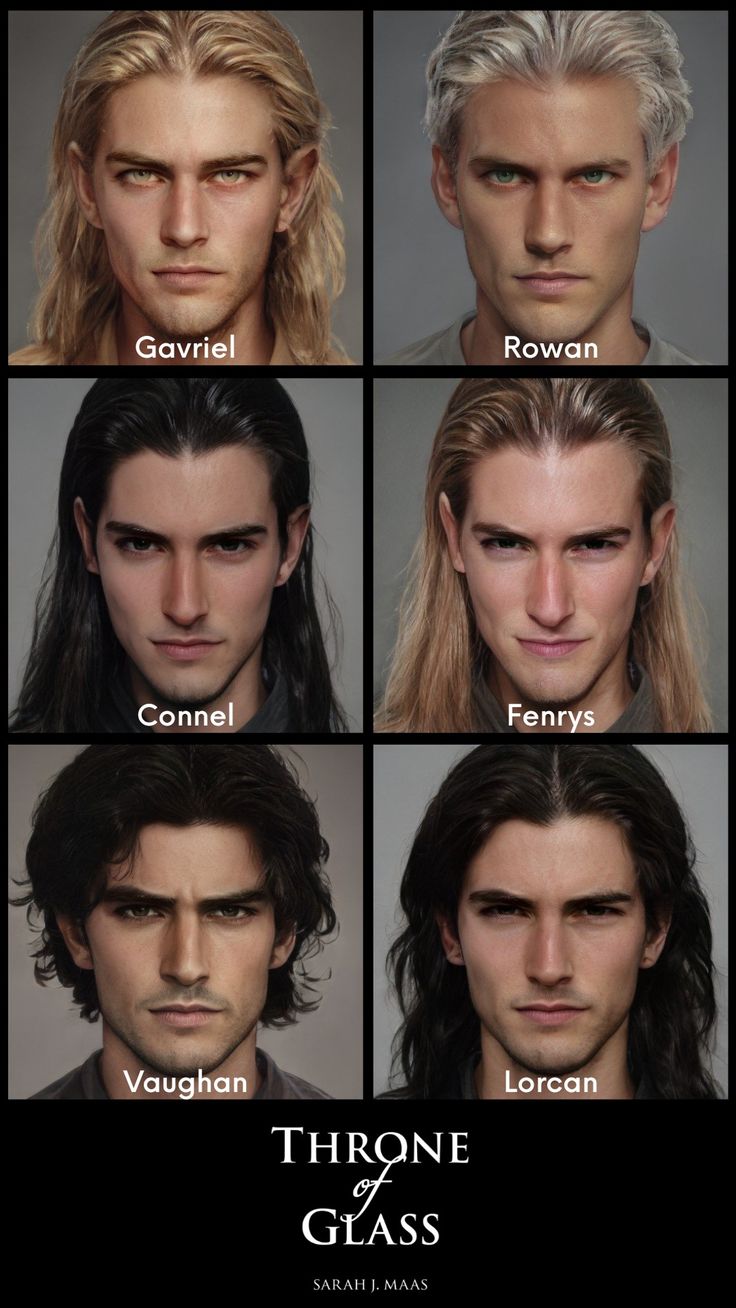 many different faces and hair styles for the male character from game of throne, which is also