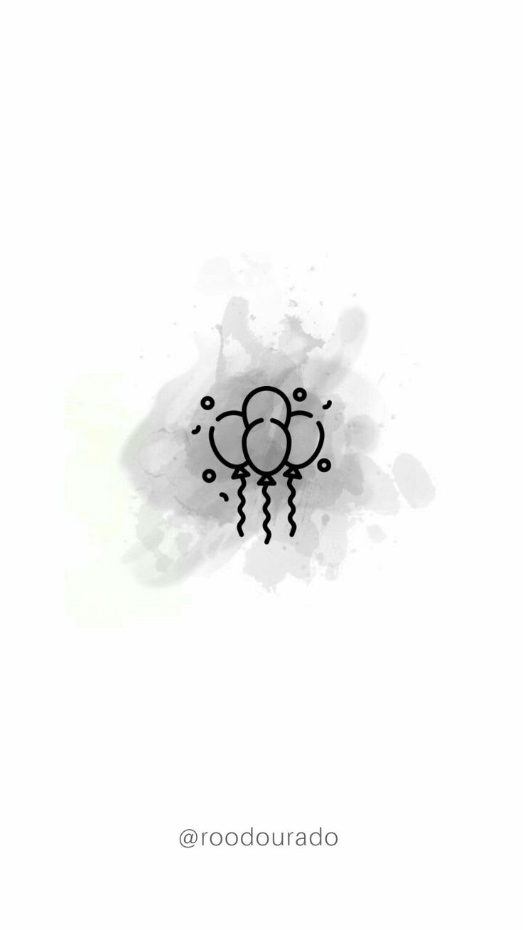 a black and white drawing of an umbrella with rain drops on the bottom, in front of a white background