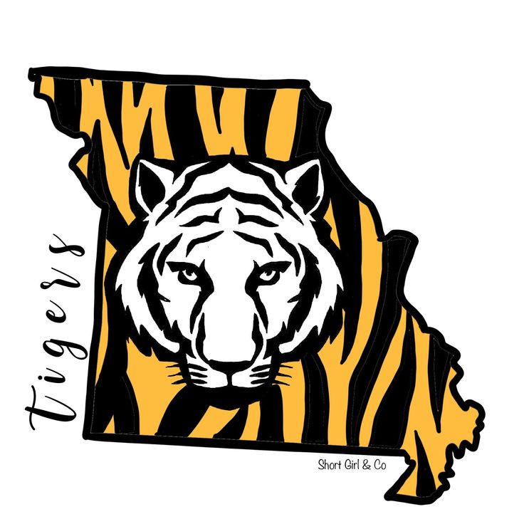 the state of indiana with a tiger on it's face and in the shape of minnesota