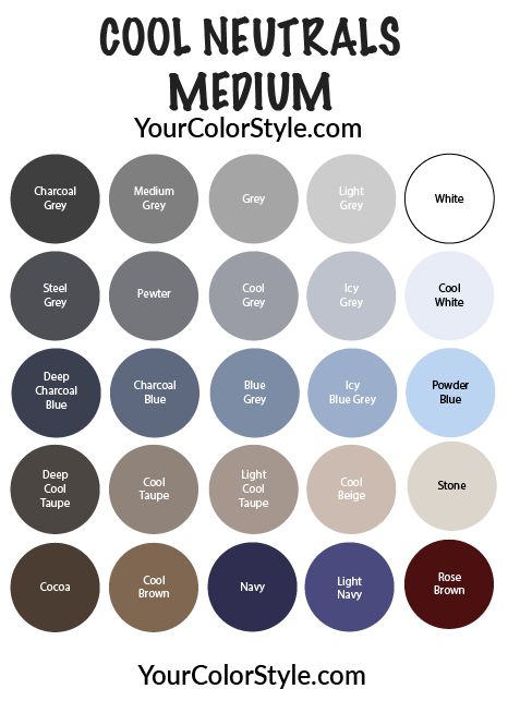 the color scheme for your neutrals medium